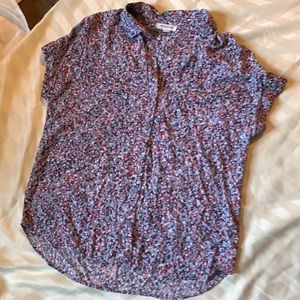 Beach lunch lounge brand multi color shirt Woman’s sz M